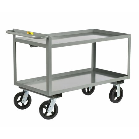 LITTLE GIANT Merchandise Collectors, 2000 lbs., Lipped Shelves, 6" Mold-On Rubber GL24366MR